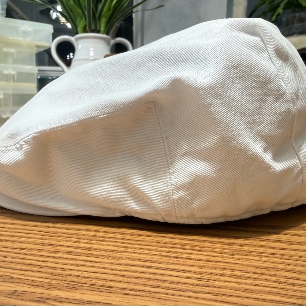 Set of 2 Lids… High Quality 109% Cotton Beige and White Caps - Picture 14 of 16
